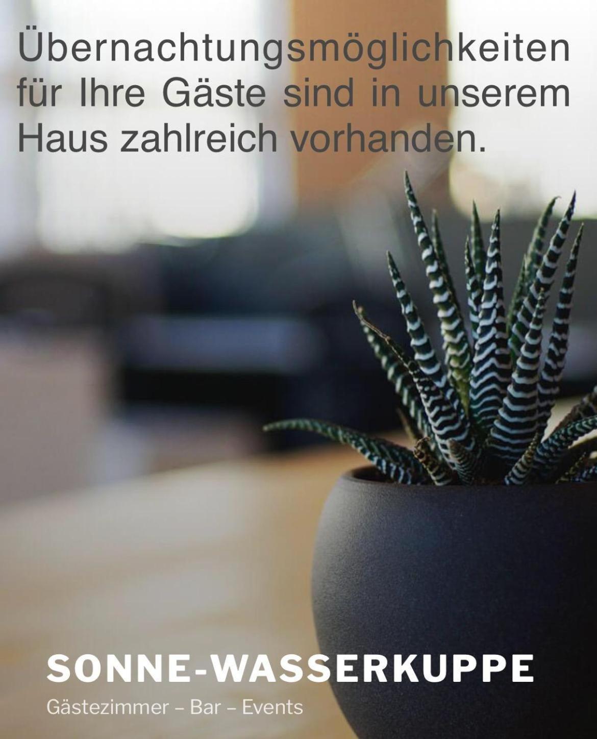 Zur Sonne "Gasthaus-Bar-Events" Poppenhausen Extérieur photo