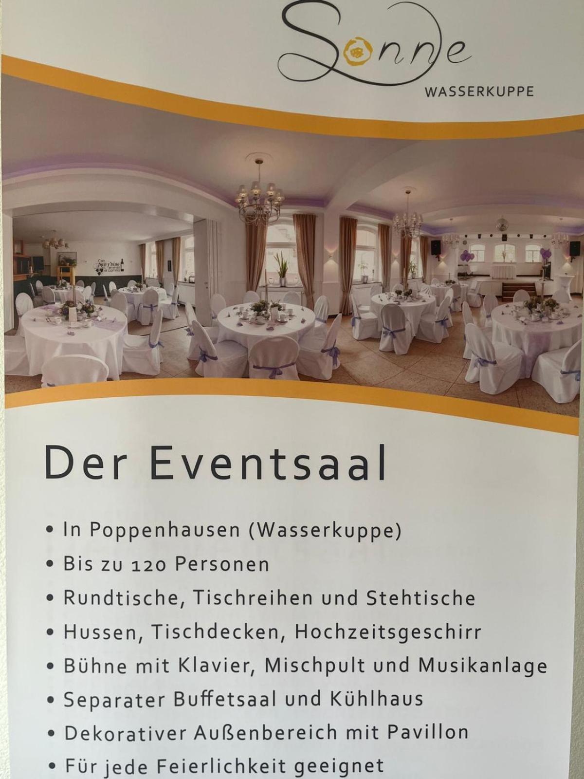 Zur Sonne "Gasthaus-Bar-Events" Poppenhausen Extérieur photo