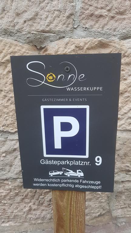 Zur Sonne "Gasthaus-Bar-Events" Poppenhausen Extérieur photo